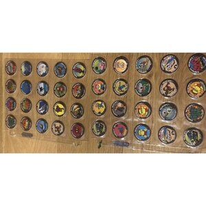 Worlds Of Fun Hawaiian Milkcaps Thrilla Gorilla Pogs Lot of 1993